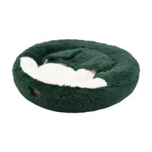 Hooded Donut Faux Fur Dog Bed